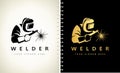 Welder logo vector. Logo design vector illustration.